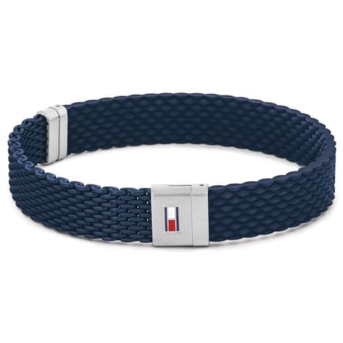 Image of Tommy Hilfiger Jewelry Men's Silicone Bracelet with the Iconic Flag - 2790239S