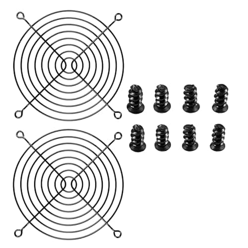 Image of Nivithi 120mm Fan Grill,Dust Filter,2 Pack Metal Grill for CPU Fans,Cooling Fan Metal Finger Guard for 120mm PC Computer Case Fans.