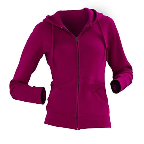 Image of Russell Ladies Premium Authentic Zipped Hoodie (3-Layer Fabric) (L) (Fuchsia)