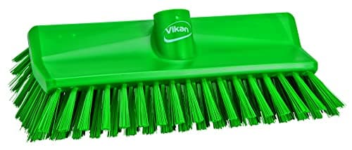Image of Vikan, Green Brush,High-Low,Medium,10",PP/PBT, 7047