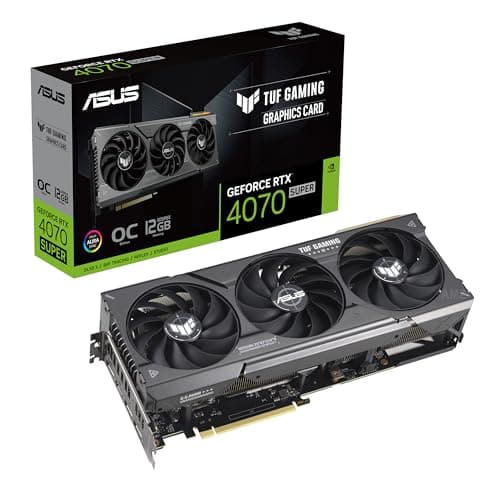 Image of ASUS TUF Gaming GeForce RTX 4070 Super OC Edition Gaming Graphics Card (PCIe 4.0, 12GB GDDR6X, DLSS 3, HDMI 2.1a, DisplayPort 1.4a)