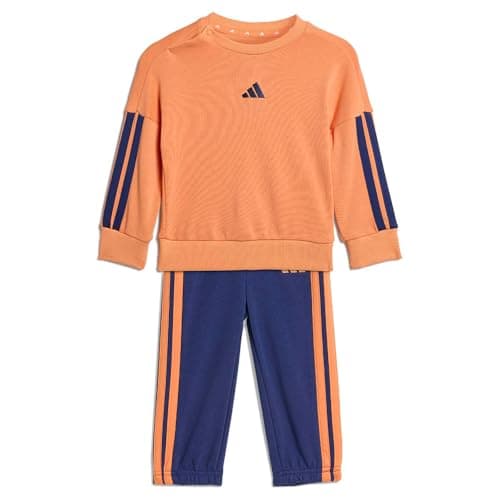 Image of adidas Unisex Baby ESSENTIALS JOGGER, Dusky Orange/dark blue, 0-3 Months