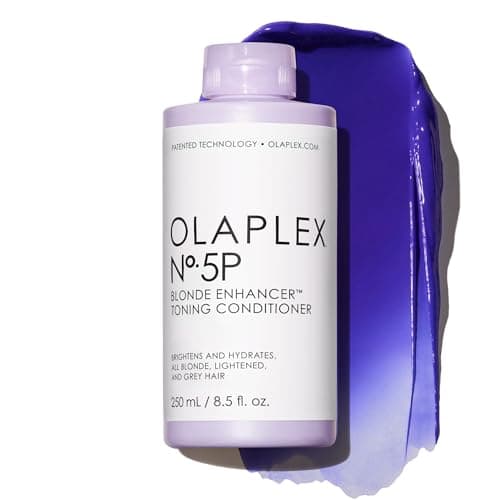 Image of Olaplex Nº.5P Blonde Enhancer Purple Toning Conditioner: Neutralizes Brassiness & Strengthen | Repairs Damages & Hydrates Hair | For Coily, Curly, Straight, and Wavy, 250 mL / 8.5 Fl. Oz.