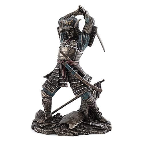 Image of Top Collection Veronese Samurai Warrior In Battle Japanese Statue Figurine