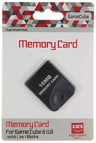Image of SuperSmashMedia® - 16MB Memory Card for Nintendo GameCube/Wii/NGC [Black]
