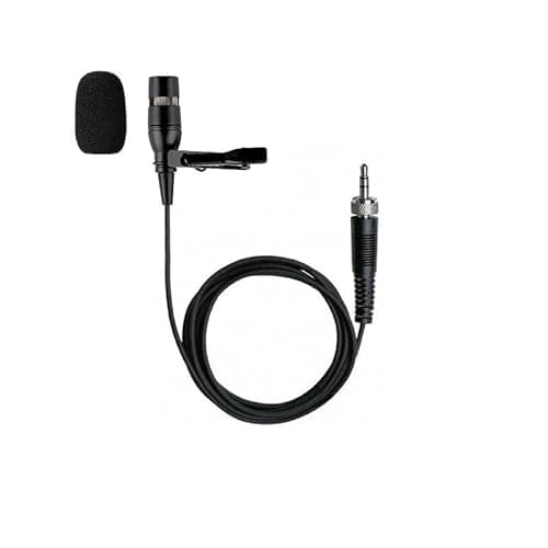 Image of Replacement Lavalier Lapel Microphone for Sennheiser SK-XSW-A Bodypack Transmitter, Cardioid Condenser, Black 3.5 mm (1/8 in) TRS