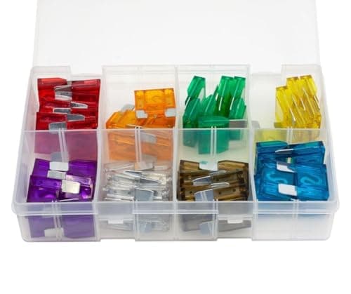 Image of 50 Pcs Assorted Box of Maxi Blade Fuses 20 30 40 50 60 70 80 100amp Fuse AUTO