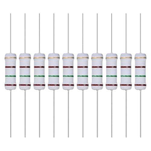Image of YOKIVE 30 Pcs Metal Oxide Film Resistors, Axis Lead Resistor, Keep Normal Circuit Operation, Great for Electric Power Equipment (Grey, 2W, 150 Ohm)