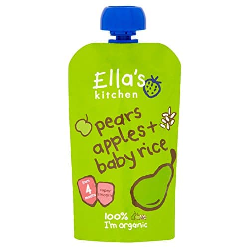 Image of Ellas Kitchen Organic Pears Apple and Baby Rice, 120 g