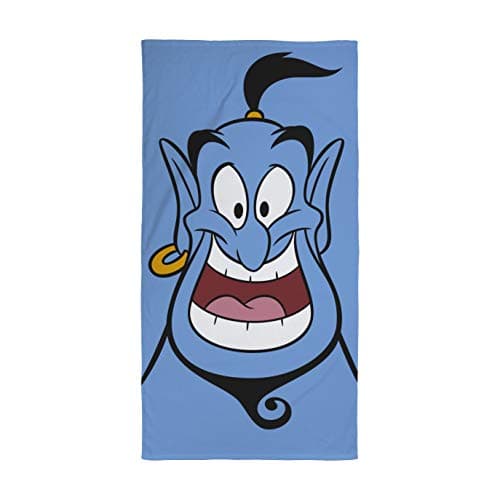 Image of Character World Official Disney Aladdin Towel | Super Soft Feel 100% Cotton |Perfect for The Home, Beach & Swimming Pool, Blue 140 x 70cm, Multicolour, 70 x 140cm