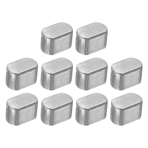 Image of sourcing map 10Pcs Round Ended Feather Key, 5 x 5 x 8mm Carbon Steel Parallel Drive Shaft Key Stock, Machine Keyway for Shaft Type Fastening Connection