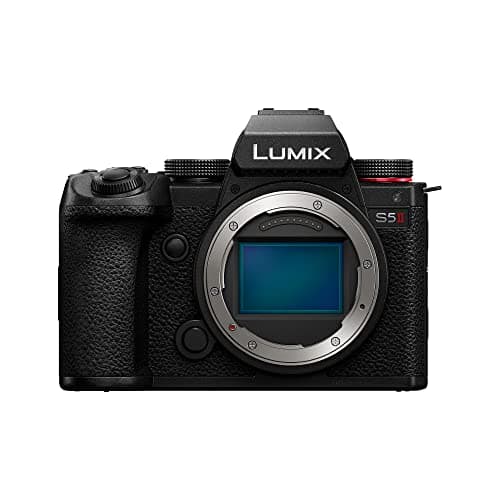 Image of Panasonic LUMIX DC-S5 II Full Frame Mirrorless Camera Body, 4K 60P and 6k 30P, Flip Screen, Wi-Fi, Phase Hybrid AF With 779 points, Active IS, Black