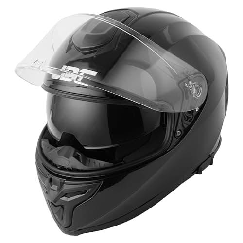 Image of JDC Motorcycle Helmet Full Face - Retractable Double Visor ECE 22.06 - SABRE - Black - S