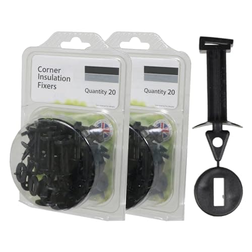 Image of Spares2go Greenhouse Corner Insulation Shading Fixers Bubble Wrap PVC Plastic Frame Clips (Pack of 40)