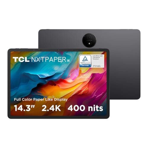 Image of TCL NXTPAPER 14 WiFi Tablet 14.3" 2.4K 10,000mAh Battery 33W Fast Charging NXTPAPER Display Anti-glare Anti-blue light Protect your eyes 8GB+256GB Ultra Thin 6.95mm 760g IP54 Gray