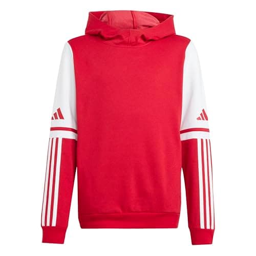 Image of adidas Unisex Kids SQUADRA25 SWEAT HOODY KIDS, team power red 2/white, 11-12 Years