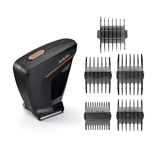 Image of BaByliss Crewcut Hair Clipper - Self-Clipping Cordless Haircutting Tool with Twin Blade System, Lithium-Ion Power, 75-Minute Runtime, 4 Comb Guides (Grades 1–4), Washable Blades, 7758U