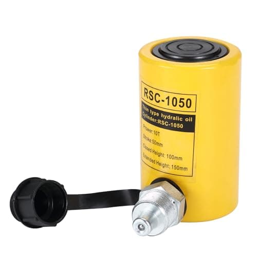 Image of Aptliton Heavy Duty Hydraulic Cylinder Jack – 10 Ton Capacity, 2 Inch Stroke, Single Acting, Low Profile Sturdy Ram, Quick Connector – Portable Lifting Jack for Industrial, Machinery, Bridges – 10T