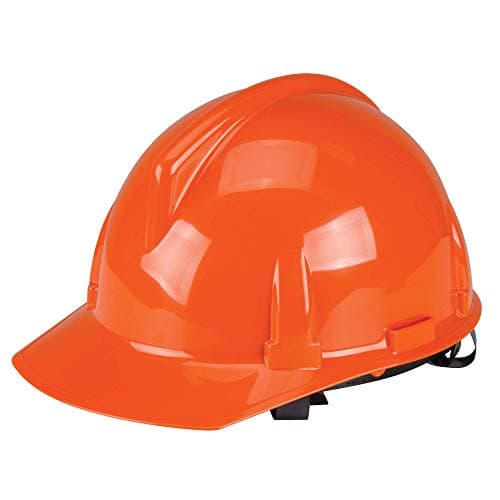 Image of MSA Safety 454725 Topgard Polycarbonate Protective Non-Slotted Cap with 1-Touch Suspension, Standard Size, Orange