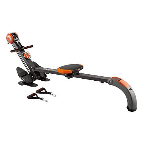 Image of Body Sculpture BR3010 Rower and Gym | Adjustable Resistance | Built-in-Gym | Folds | Free DVD | Track Your Progress | More, Red / Black, One Size
