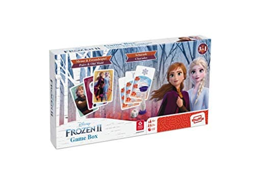 Image of Frozen 2 Game Box, Enjoy Card Games Pairs, Old Maid and Charades, For 2+ Players, Ages 6+