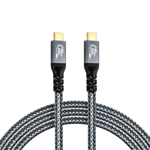Image of 40Gbps for Thunderbolt 4 Cable 3m, USB 4 240W PD3.1 Fast Charging Data Cable, 8K/4K USB-C to USB-C Display Video Cord for iPhone 17/16/Air, MacBook, iPad, Samsung Galaxy S25, SSD, Dock, eGPU