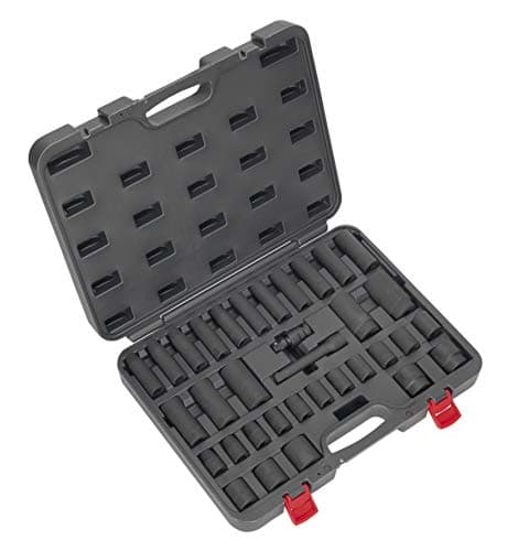 Image of Sealey Ak5634M Impact Socket Set 34Pc 1/2Sq Drive Metric