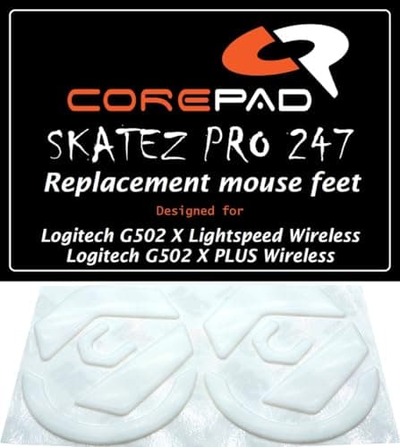 Image of Corepad Skatez Pro 247 Replacement Mouse Feet Compatible with Logitech G502 X Lightspeed/Logitech G502 X Plus Wireless