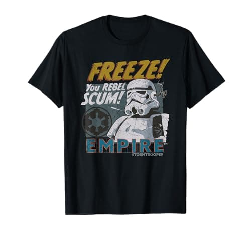 Image of Star Wars Empire Stormtrooper Freeze You Rebel Scum! T-Shirt