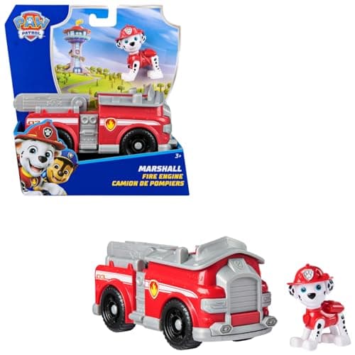 Image of Paw Patrol, Marshall’s Fire Engine, Toy Vehicle with Collectible Action Figure, Sustainably Minded Kids’ Toys for Boys & Girls Aged 3 and Up