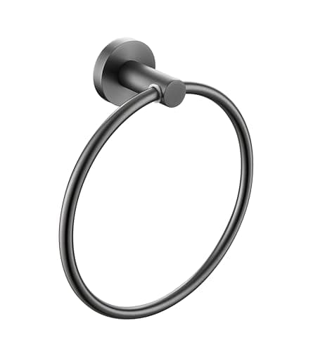 Image of Round Ring Gun Metal Grey