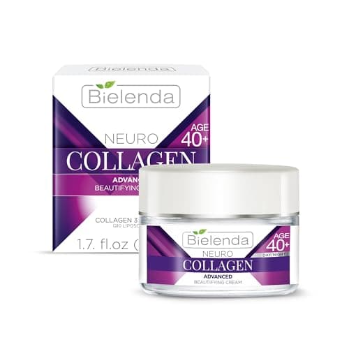 Image of Bielenda Neuro Collagen Moisturising Face Cream Fills Fixed Wrinkles And Lifts The Skin Improves Firmness Of The Skin Moisturizing Face Cream Concentrate 40+ Day/Night - 50 ml