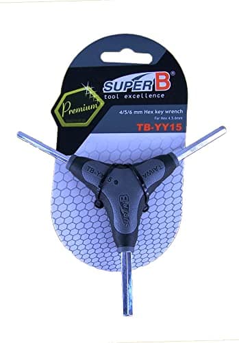 Image of Super B Wrench, 3-Arm, Hex Key 4/5/6 mm, TB-YY15, 5 inches, Black