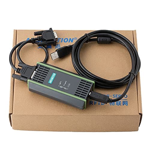 Image of Eleoption A2 PC USB Programming Cable for Siemens Simatic S7-200 PLC S7-300 PLC S7-400 PLC Replaces 6ES7 972-0CB20-0XA0 Compatible with Step7 with MPI PC Adapter USB