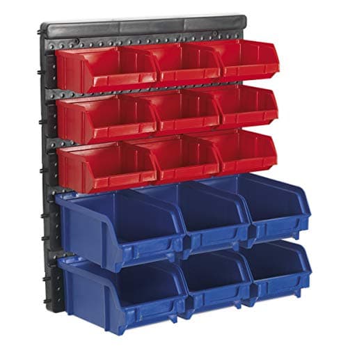 Image of Sealey Tps1569Wm Bin Storage System Wall Mounting 15 Bins