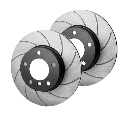 Image of Grooves Sport Brake Disc Rotors Compatible With Volkswagen PASSAT B5 3B2 3B5 SALOON ESTATE 1996 1997 1998 1999 2000-0217GVS - Rear - full - Holes 5 - Diameter 245x10