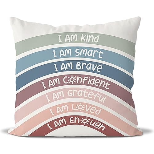 Image of QIYUHOY 526QH-SM1-Rainbowkids Throw Pillow Covers