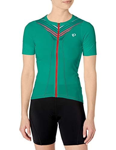 Image of PEARL IZUMI Women's Select Pursuit Short Sleeve Jersey, Atlantis Whirl, Small