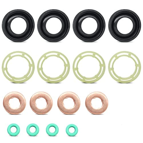 Image of BIAREN Fuel Injector Seal Washer O-Ring Kit For Ford Focus C-Max Fiesta Fusion 1.6 TDCI Citroen C3 C4 Dispatch Berlingo Peugeot 207 307 Expert Partner 1.6 HDI 1314368 1982A0