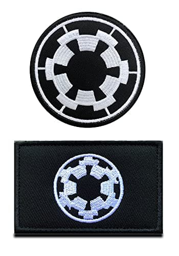 Image of 2 PCS Imperial Target Empire Target Tactical Patch Morale Military Patch Full Embroidery Hook and Loop Patch for Bags,Backpacks,Clothes,Vest,Harness,Jacket,Military Uniforms