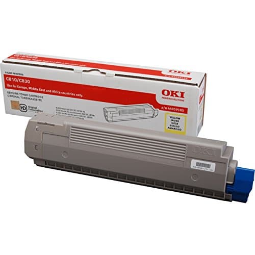 Image of Oki Toner Cartridge for C810/C830 A3 Colour Printers (8000 Pages) - Yellow