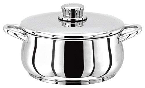 Image of Stellar 1000 Stainless Steel Casserole Pan and Lid (24CM)