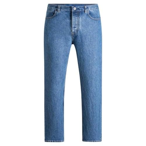 Image of Hugo Men's Jeans Trousers, Bright Blue 437, 34 W/32 L