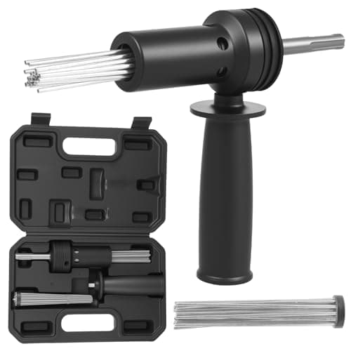 Image of Needle Scaler Attachment with 18 Pcs Needles Air Needle Scaler for SDS Plus Air Hammers for Paint Stripping Rust Removal Concrete Scabbling 