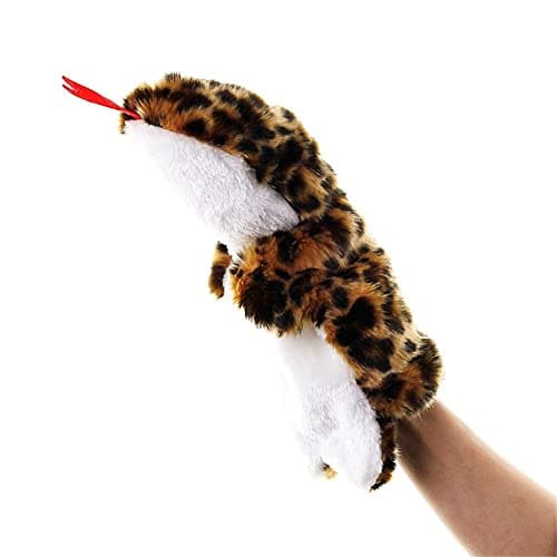 Image of Cartoon Plush Stuffed Animals Hand Puppet, Soft Plush Animal Hand Puppet for Telling Story(snake)