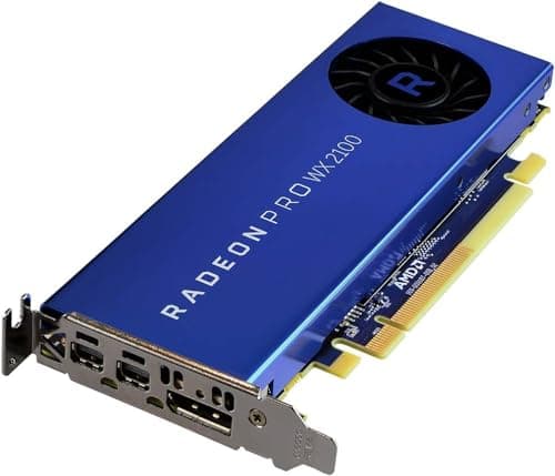 Image of AMD Radeon Pro WX2100 2GB Graphics Card - Single Slot, Low Profile, 512 Cores, GDDR5, 64Bit, 35W, PCI Express 3.0 x16 with High & Low Profile Brackets (Renewed)