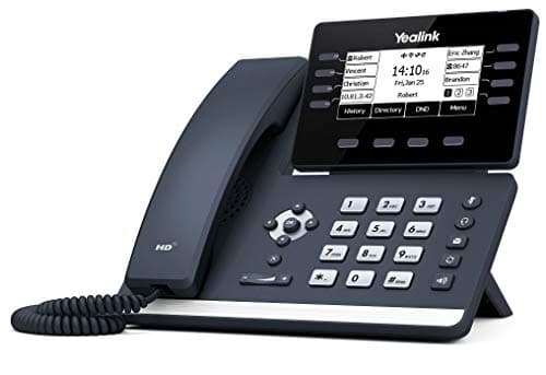 Image of Yealink SIP-T53 HD Prime Business IP Corded Phone with Adjustable 3.7 Inch Graphical LCD Screen, Up to 12 VoIP accounts & Dual-port Gigabit Ethernet – Black