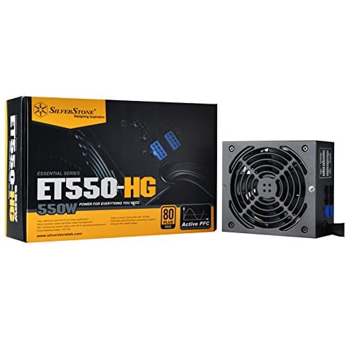 Image of SilverStone Technology 550 Watt Semi-Modular 80 Plus Gold Computer Power Supply PSU, SST-ET550-HG