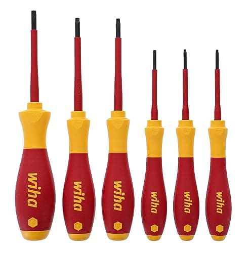Image of Wiha 32590 Torx Screwdriver Set with SoftFinish Handle, 1000 Volt, 6 Piece
