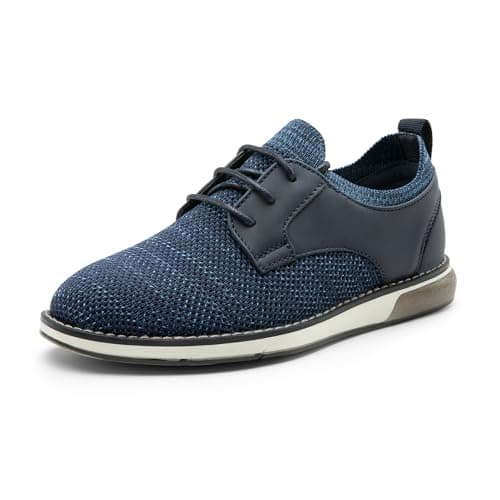 Image of Bruno Marc Boy's Fashion School Shoes Kids Casual Dress Oxford Comfort Uniform Formal Walking Sneaker,Size 4 Big Kid,Navy,SBOX2403K